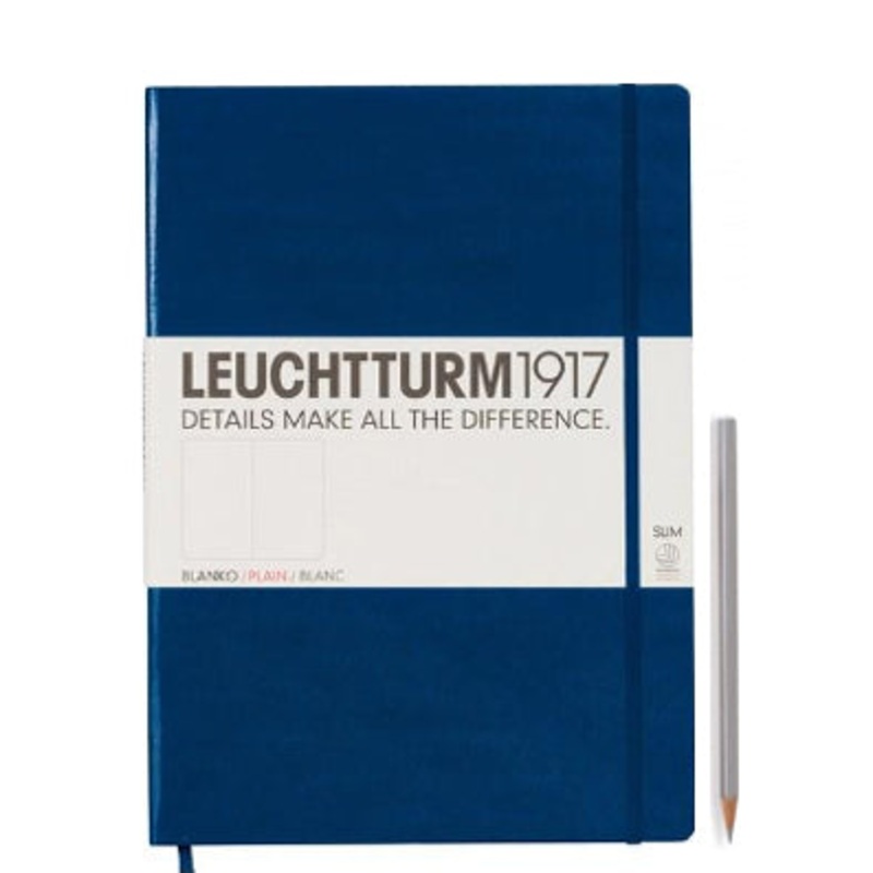 Leuchtturm1917 Slim Master (A4+) Notebook - Navy Blue Plain
