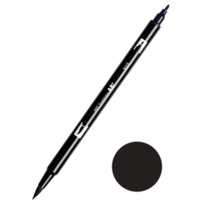 Tombow ABT N15 Black Dual Brush Pen