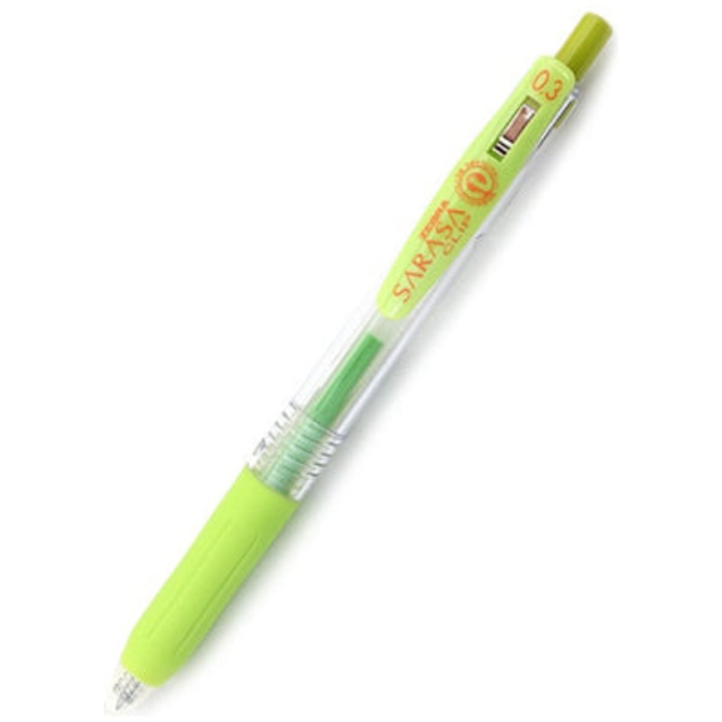 Zebra Sarasa Clip Gel 0.3mm Light Green Rollerball Pen