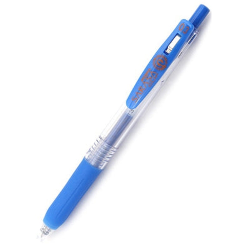Zebra Sarasa Clip Gel 0.3mm Pale Blue Rollerball Pen