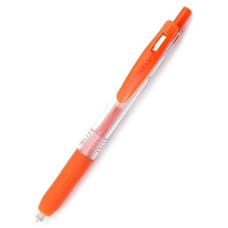Zebra Sarasa Clip Gel 0.3mm Red Orange Rollerball Pen