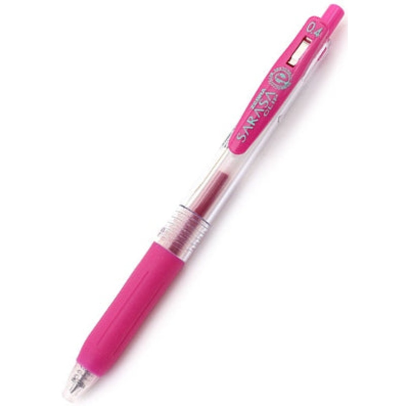 Zebra Sarasa Clip Gel 0.4mm Magenta Rollerball Pen