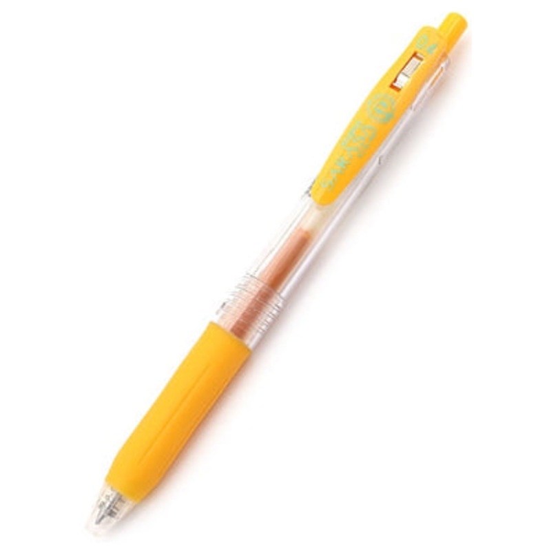 Zebra Sarasa Clip Gel 0.4mm Yellow Rollerball Pen