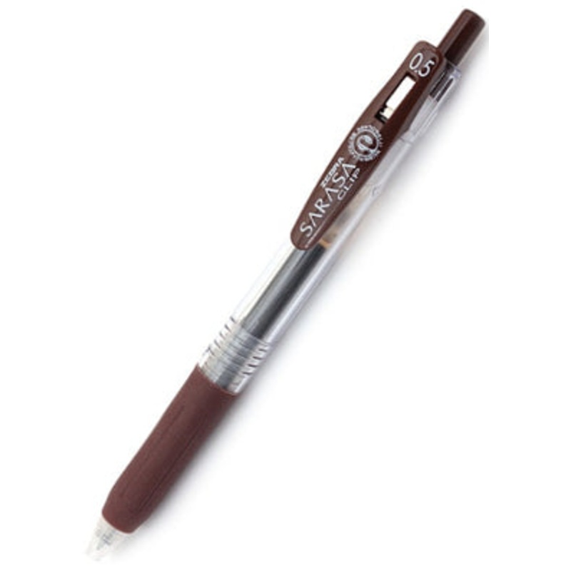 Zebra Sarasa Clip Gel 0.5mm Brown Rollerball Pen
