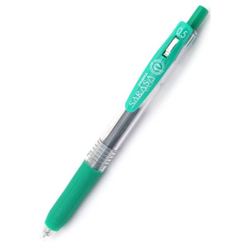 Zebra Sarasa Clip Gel 0.5mm Green Rollerball Pen