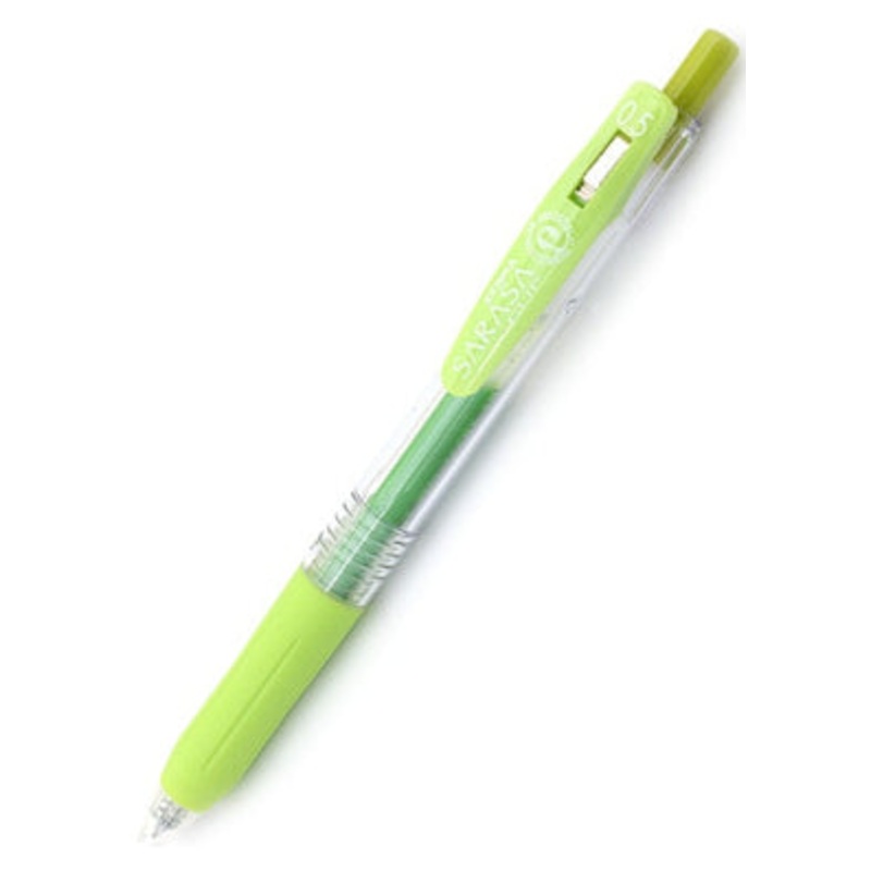 Zebra Sarasa Clip Gel 0.5mm Light Green Rollerball Pen