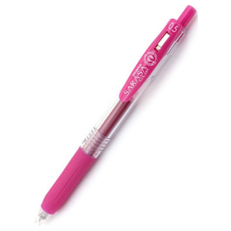 Zebra Sarasa Clip Gel 0.5mm Magenta Pink Rollerball Pen