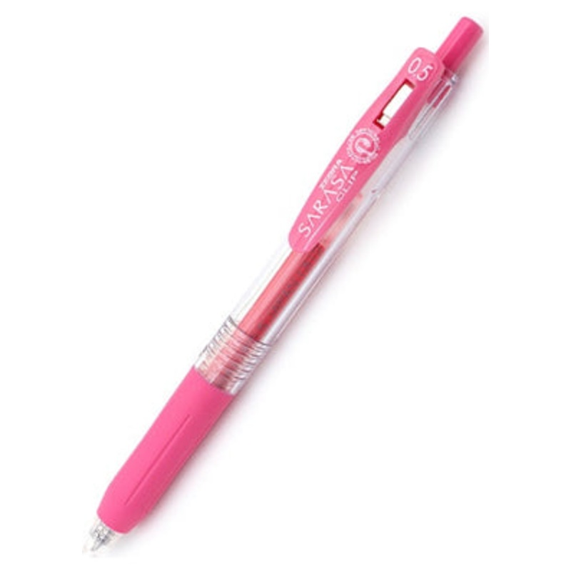 Zebra Sarasa Clip Gel 0.5mm Pink Rollerball Pen