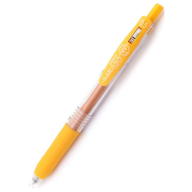 Zebra Sarasa Clip Gel 0.5mm Yellow Rollerball Pen