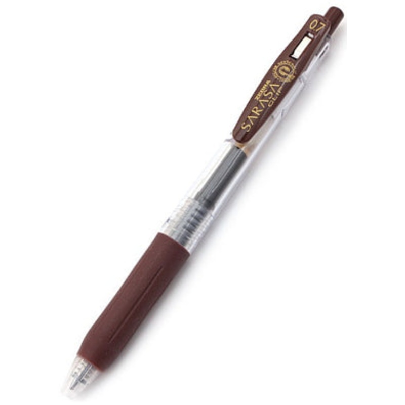Zebra Sarasa Clip Gel 0.7mm Brown Rollerball Pen