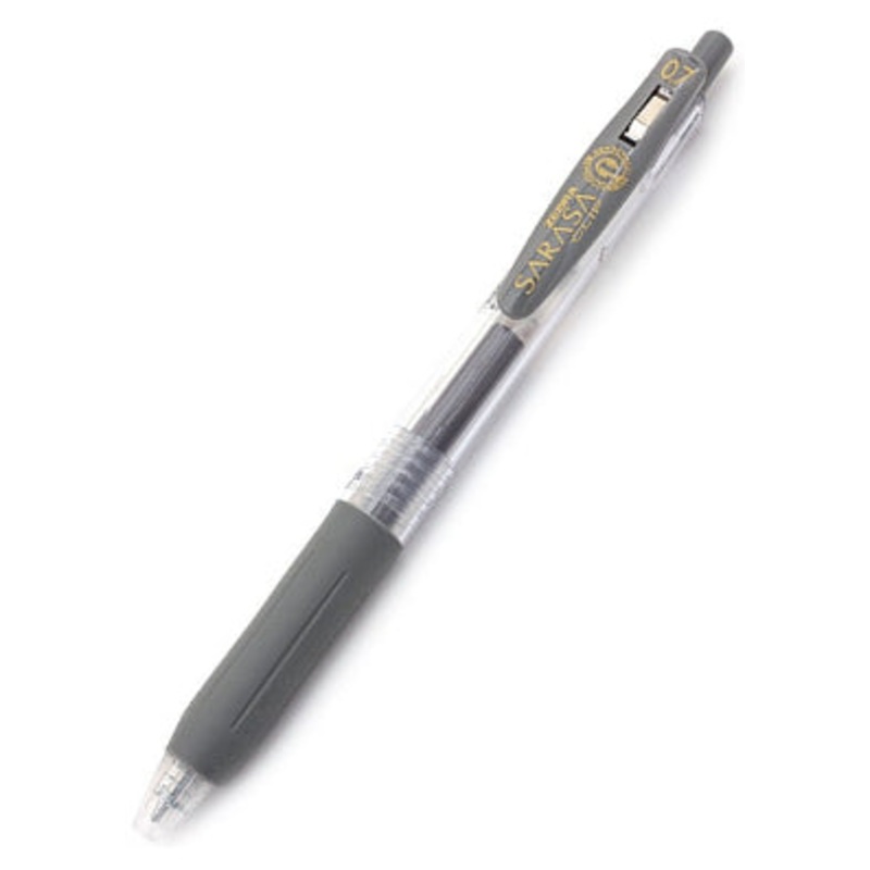 Zebra Sarasa Clip Gel 0.7mm Grey Rollerball Pen