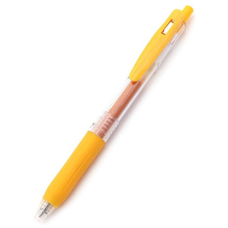 Zebra Sarasa Clip Gel 0.7mm Yellow Rollerball Pen