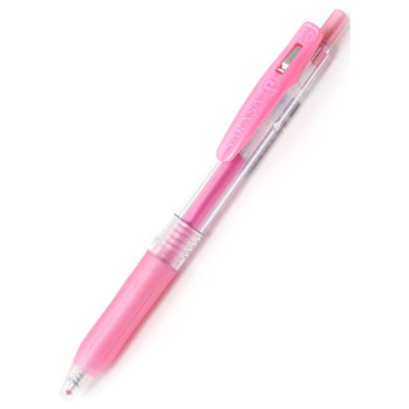 Zebra Sarasa Clip Gel 1.0mm Shiny Pink Rollerball Pen