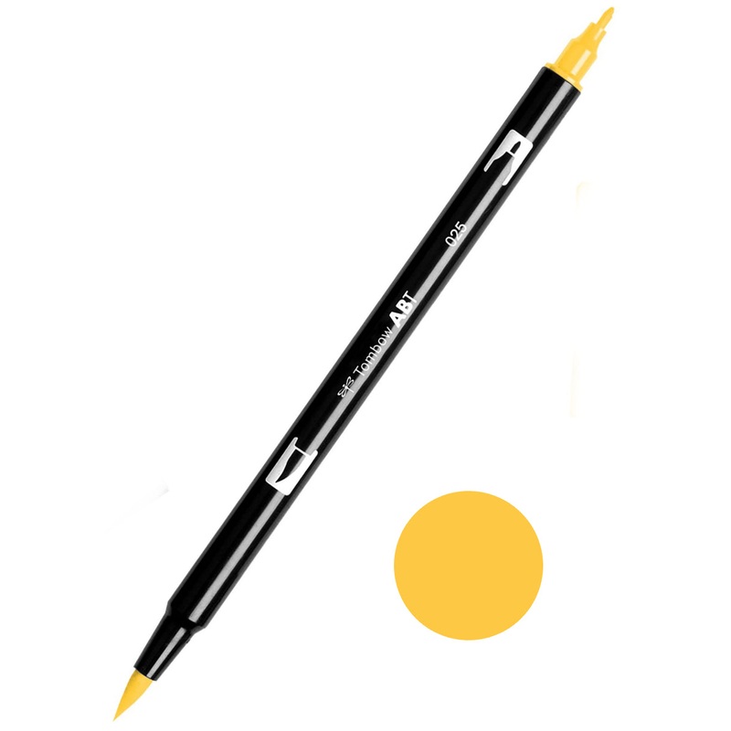 Tombow ABT-025 Light Orange Dual Brush Pen