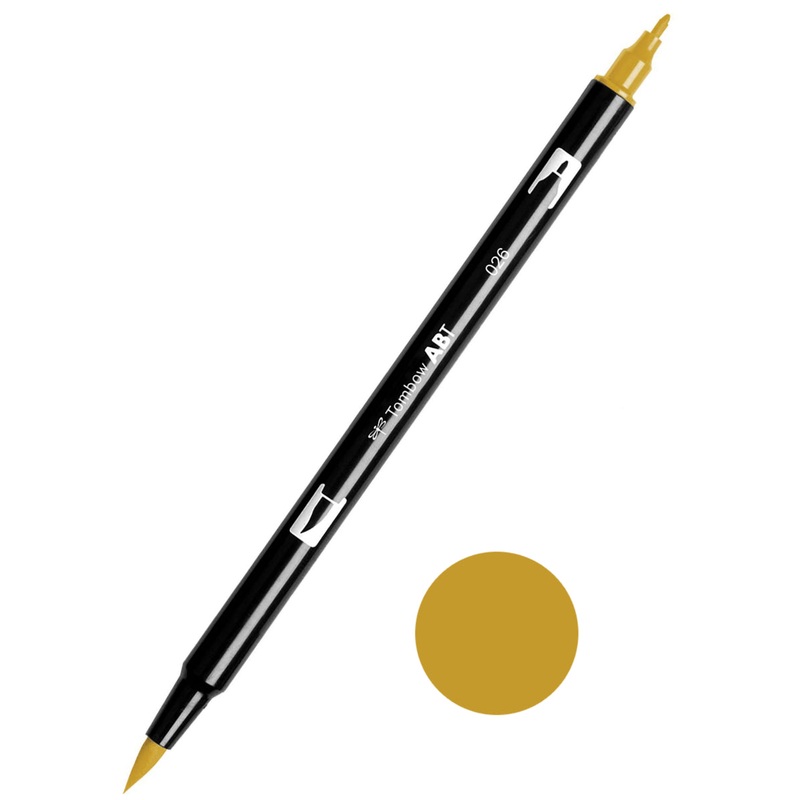 Tombow ABT-026 Yellow Gold Dual Brush Pen