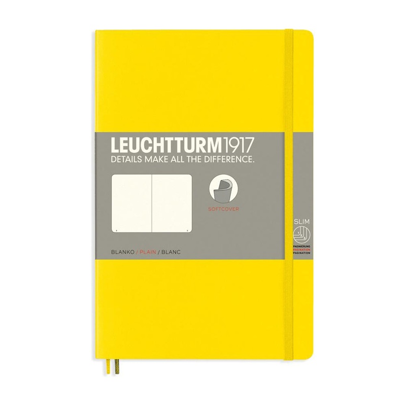 Leuchtturm1917 Softcover Paperback Notebook (B6+) - Lemon Dotted
