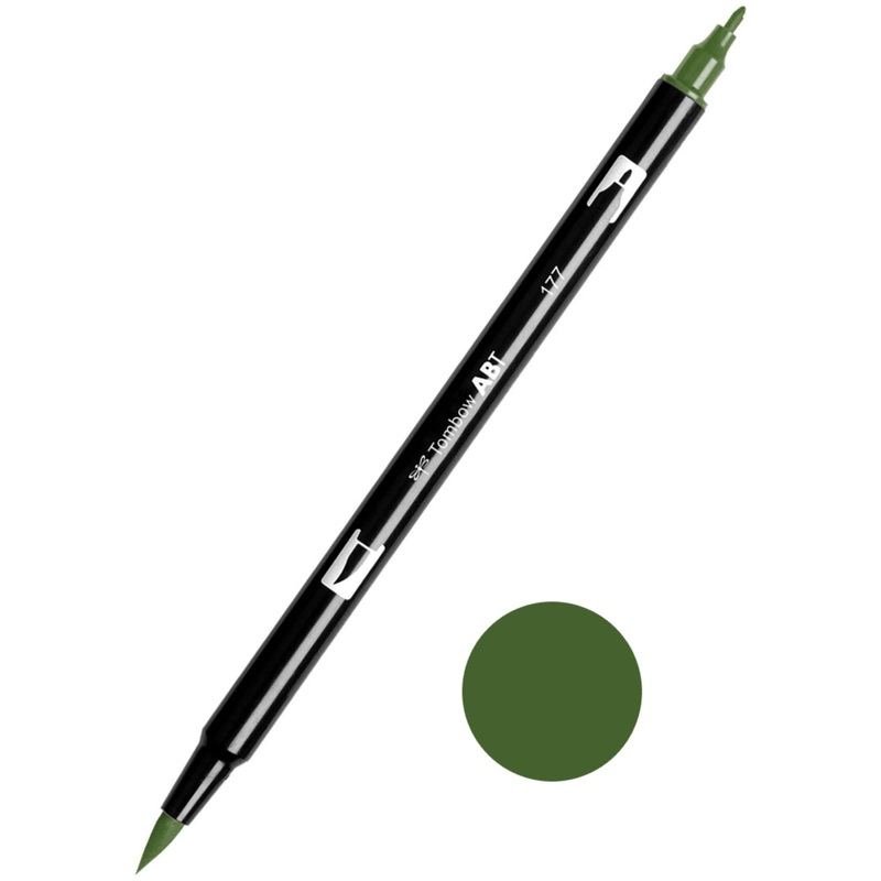Tombow ABT-177 Dark Jade Dual Brush Pen