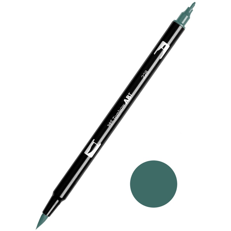 Tombow ABT-228 Gray Green Dual Brush Pen