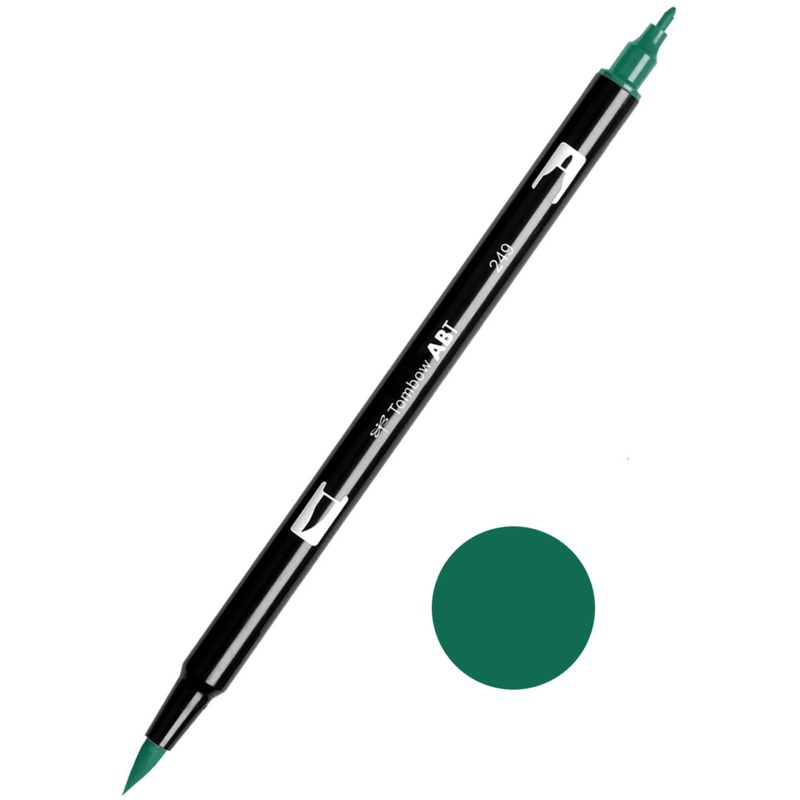 Tombow ABT-249 Hunter Green Dual Brush Pen