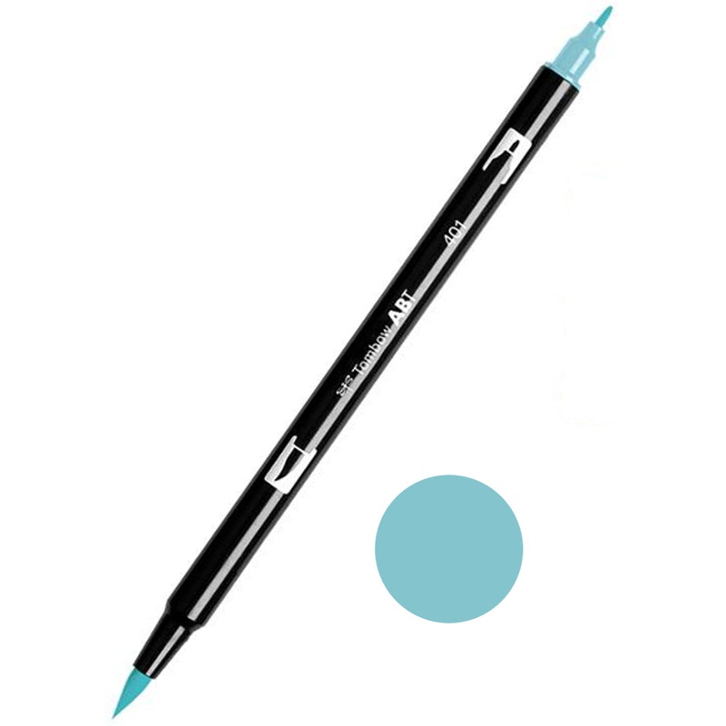 Tombow ABT-401 Aqua Blue Dual Brush Pen