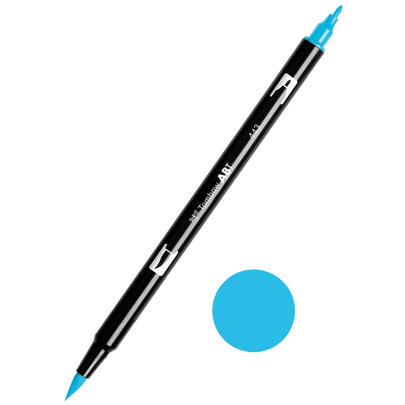 Tombow ABT-443 Turquoise Dual Brush Pen