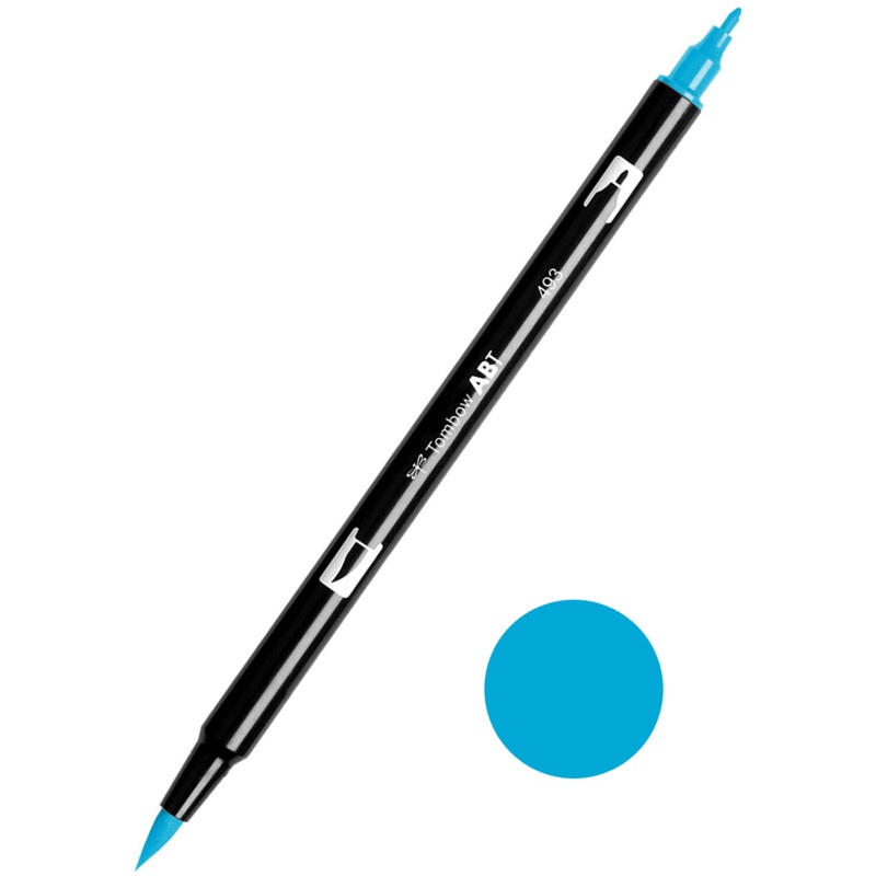 Tombow ABT-493 Reflex Blue Dual Brush Pen