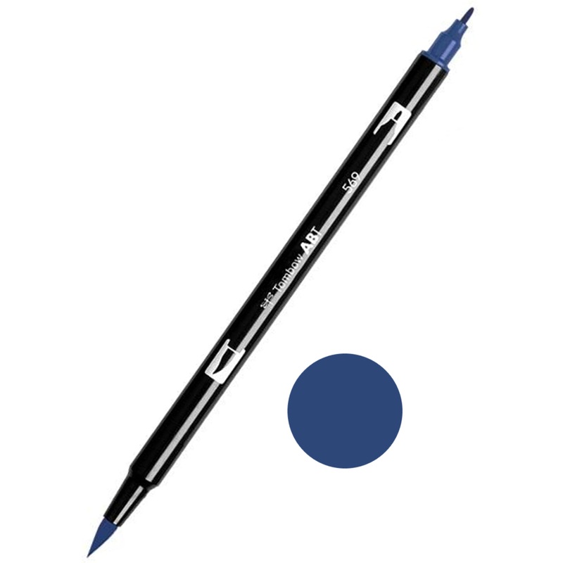 Tombow ABT-569 Jet Blue Dual Brush Pen