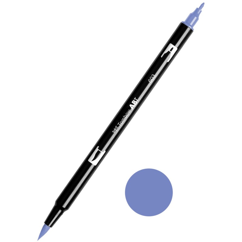 Tombow ABT-603 Periwinkle Dual Brush Pen