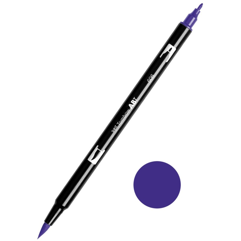 Tombow ABT-606 Violet Dual Brush Pen