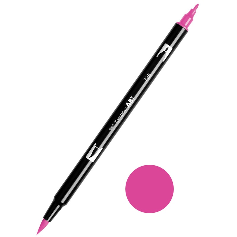 Tombow ABT-725 Rhodamine Red Dual Brush Pen