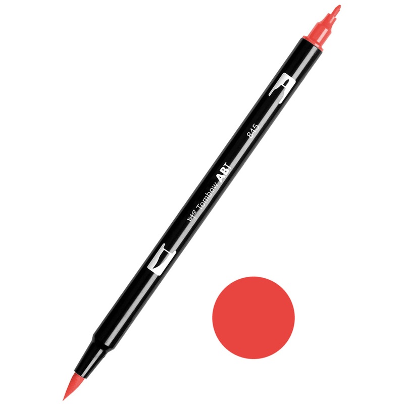 Tombow ABT-845 Carmine Dual Brush Pen