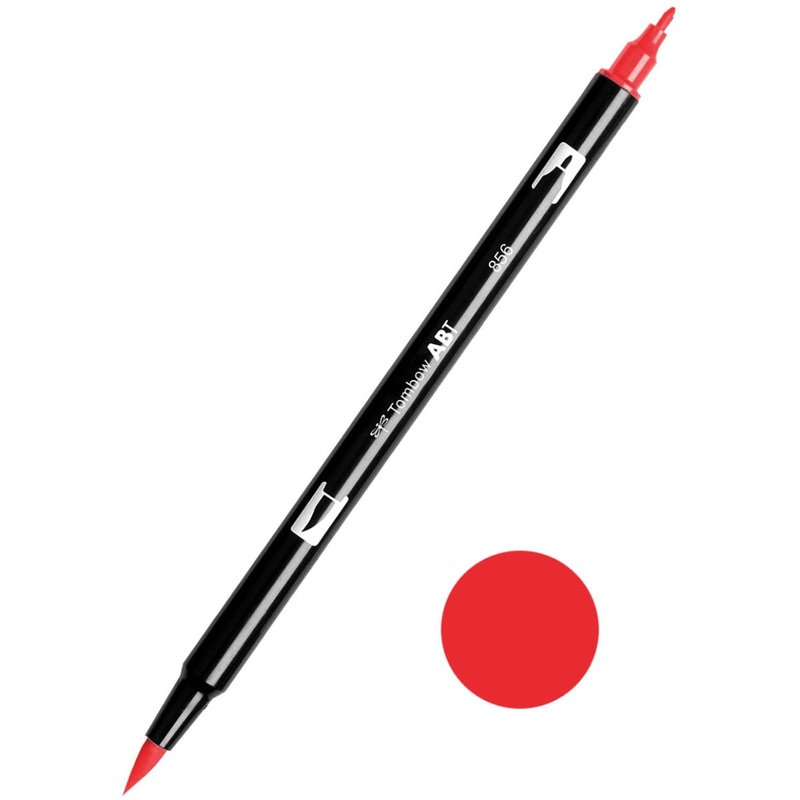 Tombow ABT-856 Chinese Red Dual Brush Pen