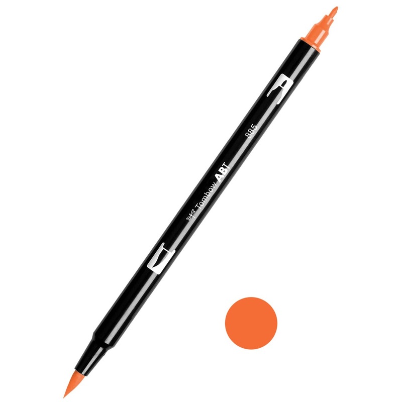 Tombow ABT-885 Warm Red Dual Brush Pen