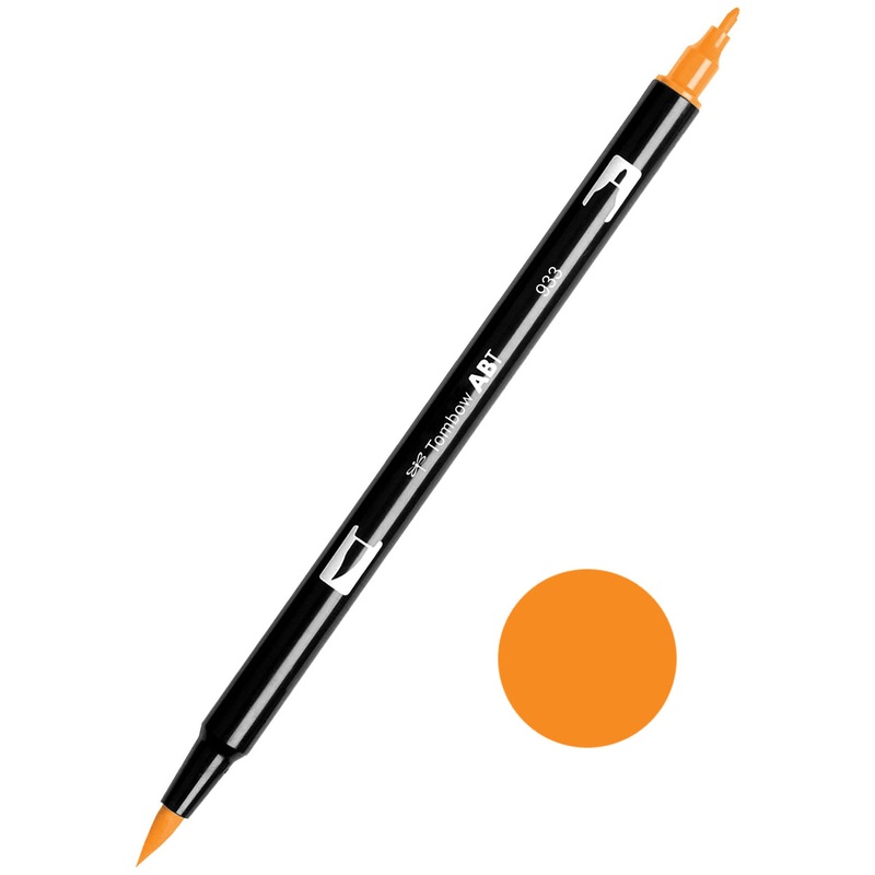 Tombow ABT-933 Orange Dual Brush Pen