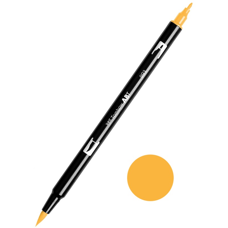 Tombow ABT-993 Chrome Orange Dual Brush Pen