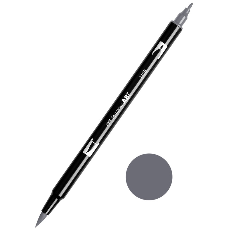 Tombow ABT N55 Cool Grey 7 Dual Brush Pen