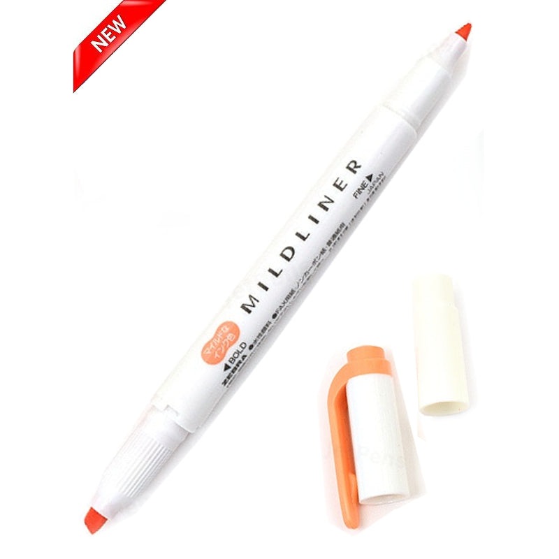 Zebra Mildliner Double Tip Mild Apricot Highlighter