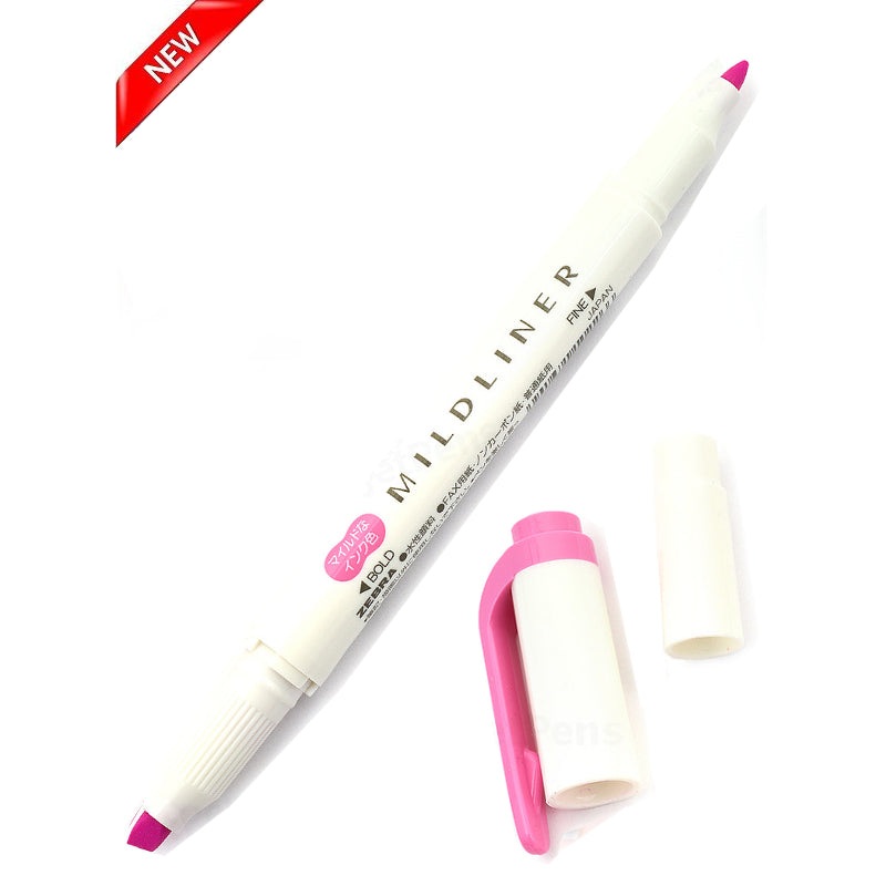 Zebra Mildliner Double Tip Mild Fuchsia Highlighter