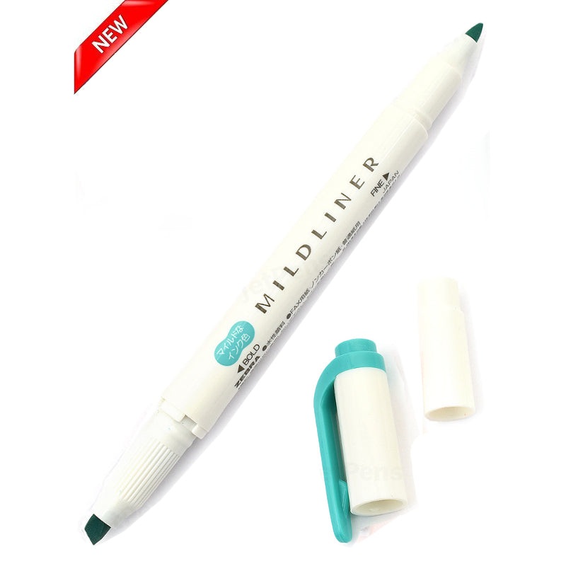 Zebra Mildliner Double Tip Summer Green Highlighter