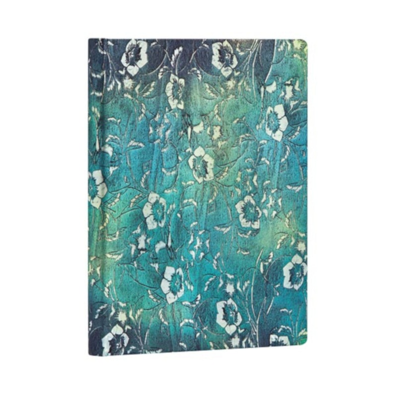 Paperblanks Katagami Florals Kuro Midi Journal - Unlined