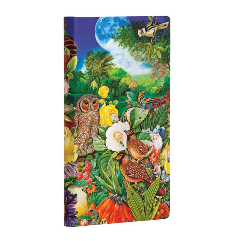 Paperblanks Nature Montages Moon Garden Slimline Journal - Lined