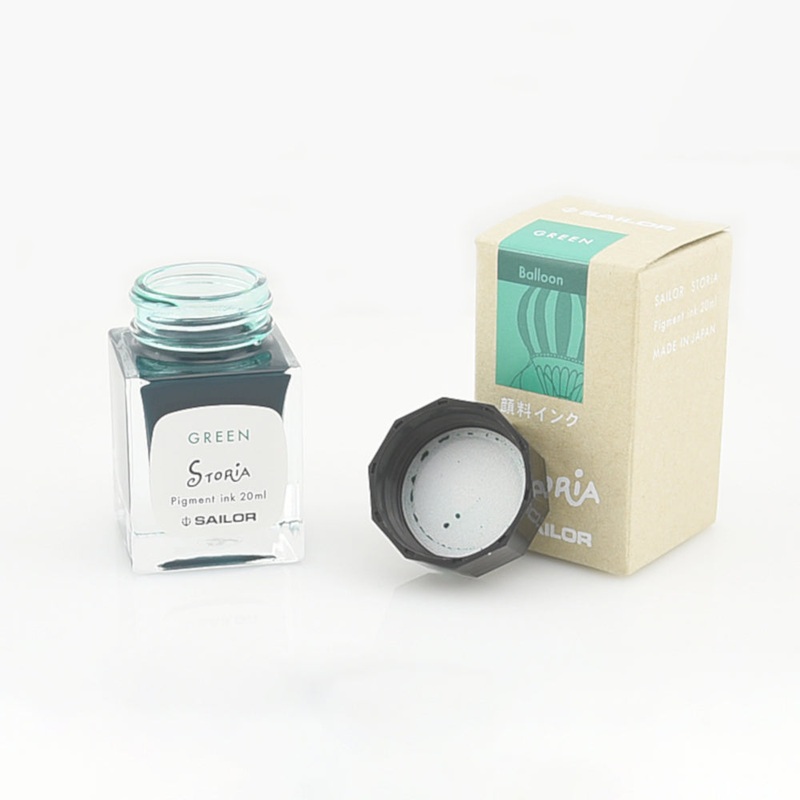 Sailor Storia Pigment Ink - Green Balloon