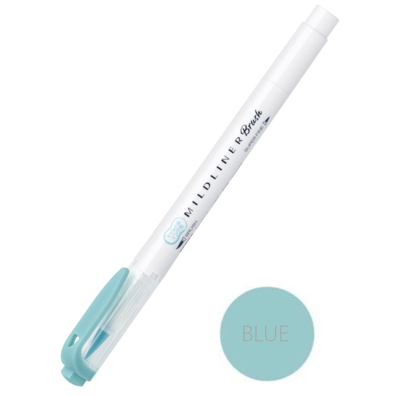 Zebra Mildliner Brush Pen - Blue