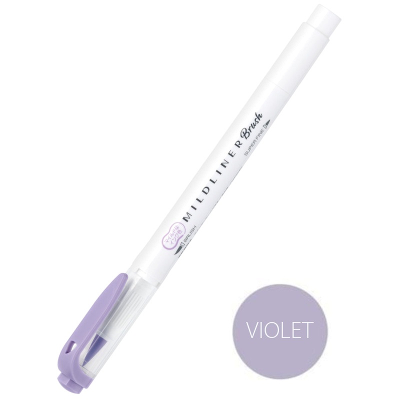 Zebra Mildliner Brush Pen - Violet