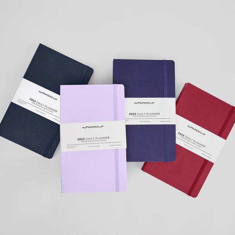 *Clearance* myPAPERCLIP M1 Daily 2025 Planner- A5 Slim, Softcover