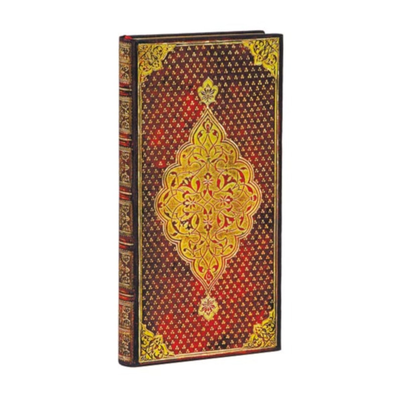 Paperblanks Gold Trefoil Slim Notebook - Lined