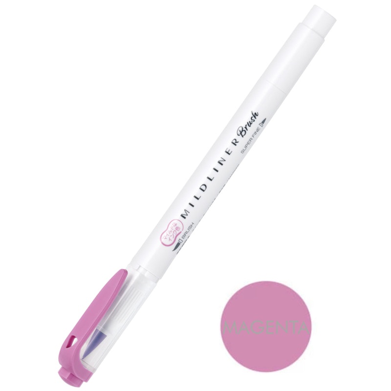 Zebra Mildliner Brush Pen - Magenta