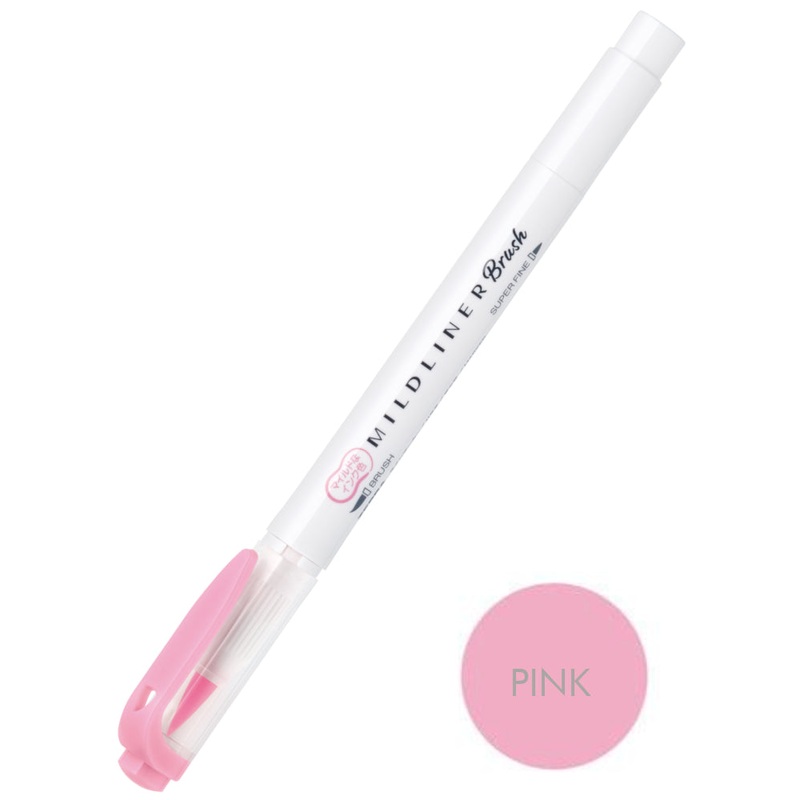 Zebra Mildliner Brush Pen - Pink