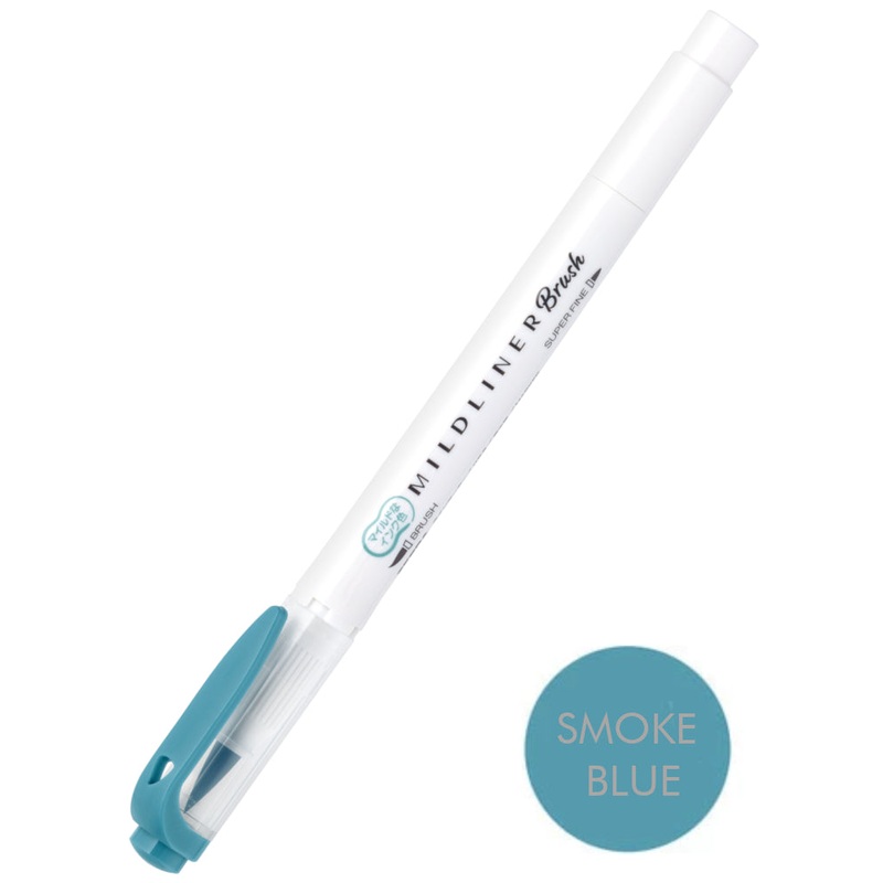Zebra Mildliner Brush Pen - Smoke Blue