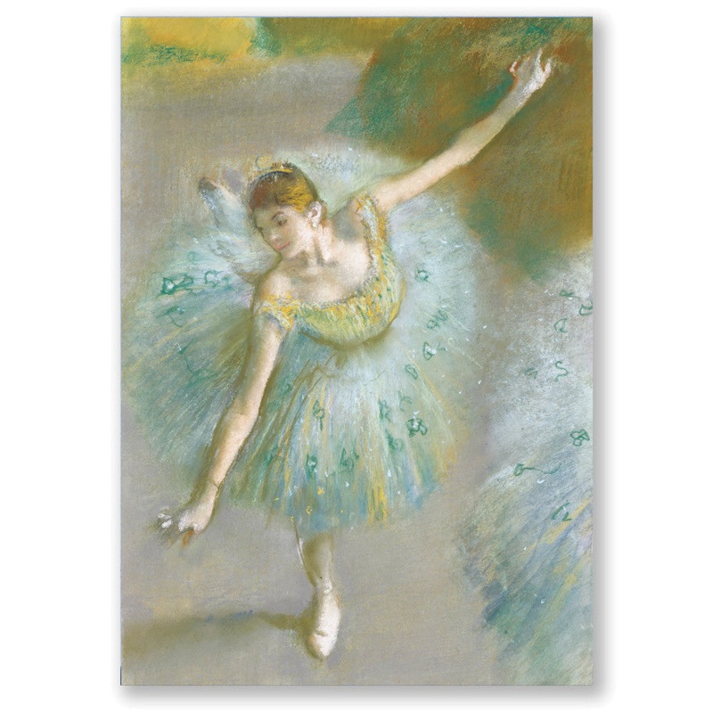 Alibabette Editions B6 Pocket Sketchbook - Degas  Tutu vert
